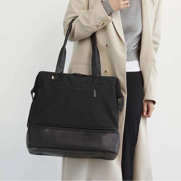 BEIS Handbags - BEIS Black Mini Weekender